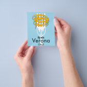 Von Air Verona Italien Retro-Reiseplakat. Flyer (Gruppe)