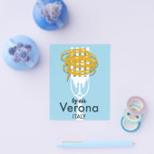 Von Air Verona Italien Retro-Reiseplakat. Flyer (Einzeln)