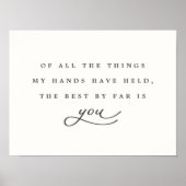 Von all den Dingen, die meine Hände Kinderzimmer g Poster (Vorne)