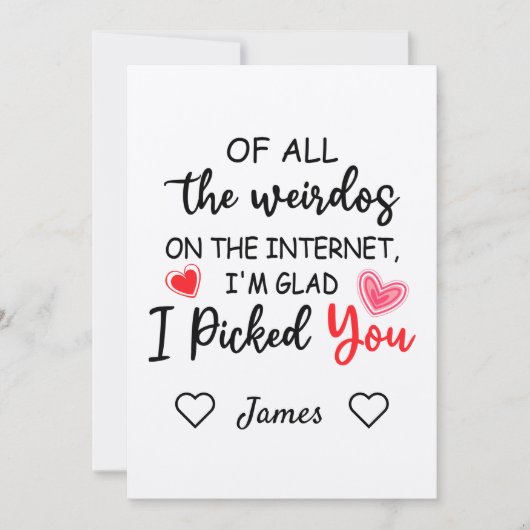 von all den verrückten Sachen im Internet, habe ic Einladung (Vorderseite)