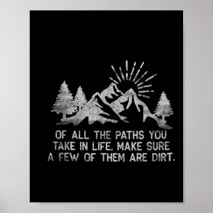 Von all den Wegen die du im Leben gehst Waldwander Poster