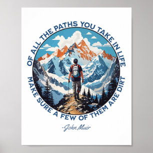 Von all den Wegen, die du im Leben gehst, Wandern Poster