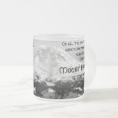 Von allen Feuerbergen… Der Mount Rainier Mattglastasse (VorderseiteRechts)