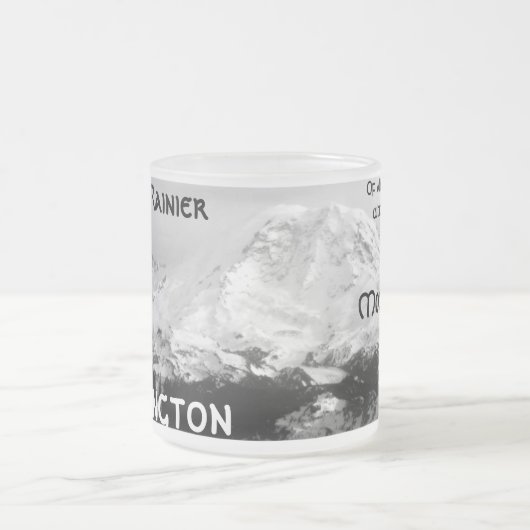 Von allen Feuerbergen… Der Mount Rainier Mattglastasse (Mittel)