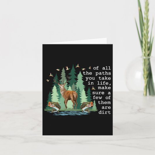 Von allen Pfaden, die man im Leben nimmt, sorgen e Karte (Vorderseite)