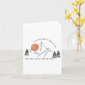 Von allen Pfaden, die Sie in den Wald wandern und Karte (Gelbe Blume)