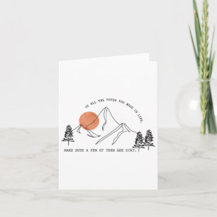 Von allen Pfaden, die Sie in den Wald wandern und Karte