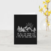 Von allen Pfaden, die Sie in den Wald wandern und Karte (Gelbe Blume)