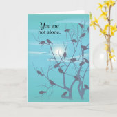 Von allen uns Ende des Lebens Goodbye Group of Bir Karte (Gelbe Blume)