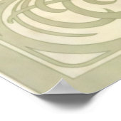 Von Alphonse Mucha Brünette byzantinische Köpfe Poster (Ecke)