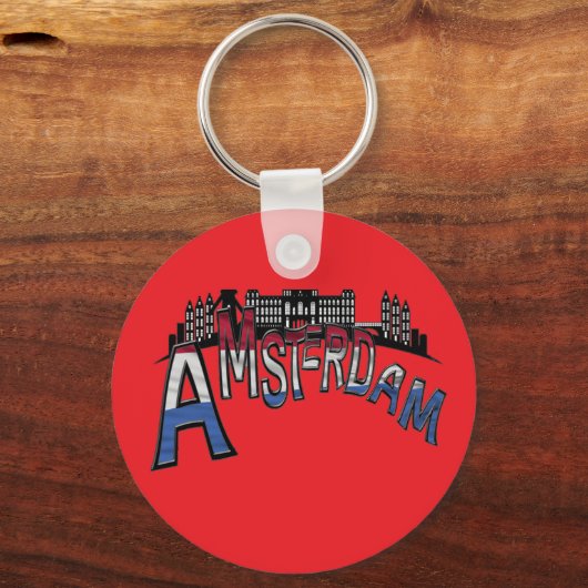 Von Amsterdam mit Liebe. Schlüsselanhänger (Rückseite)