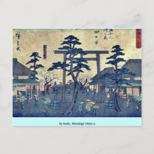 von Ando, Hiroshige Ukiyo-e. Postkarte