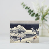 von Ando, Hiroshige Ukiyo-e. Postkarte (Stehend Vorderseite)