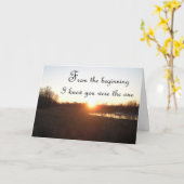 Von Anfang an - Jubiläumskarte für Ehemann Karte (Gelbe Blume)