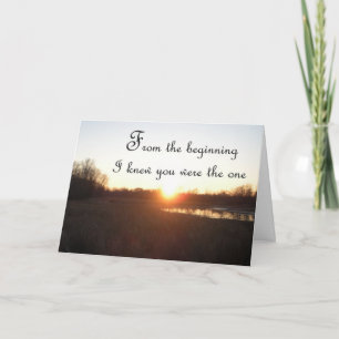 Von Anfang an - Jubiläumskarte für Ehemann Karte