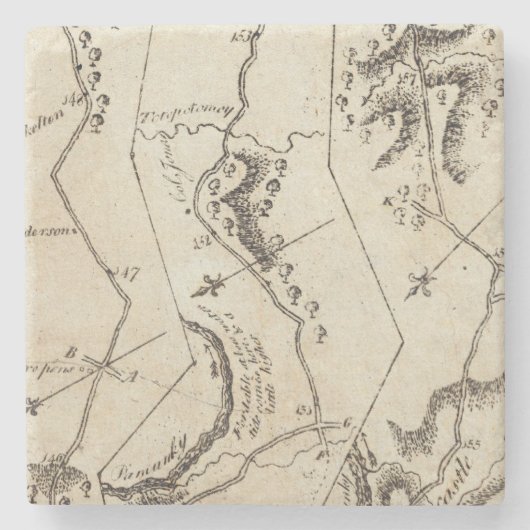 Von Annapolis zu neuem Kent-Gericht 74 Steinuntersetzer (Vorderseite)