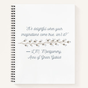 Von Anne of Green Gables Inspiriert Notizblock