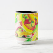 Von AnyaC 2 Abstrakt Zweifarbige Tasse (Mittel)