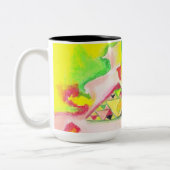 Von AnyaC 2 Abstrakt Zweifarbige Tasse (Links)