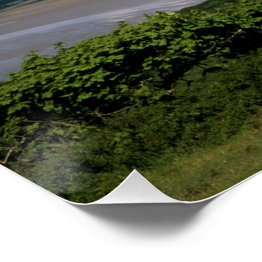 Von Arnside Knott Arnside aus gesehen, der Fluss K Poster (Ecke)