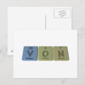 Von as Vanadium Sauerstoff Stickstoff Postkarte (Vorne/Hinten)
