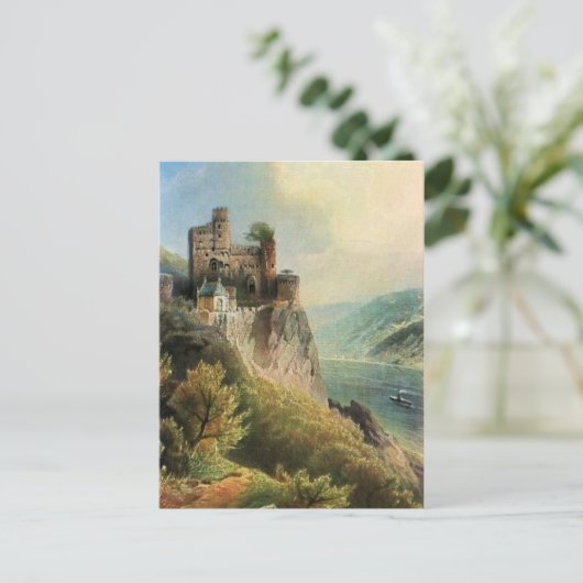 Von Astudin, Burg Rheinstein Postkarte (Stehend Vorderseite)