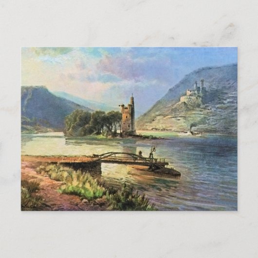 Von Astudin, Maeuseturm, Ehrenfels Postkarte (Vorderseite)