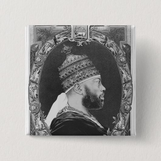 von Äthiopien Menelik II Button (Vorderseite)