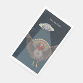 Von Außerirdischen auf Erntedank gerettet Serviette (Ecke)