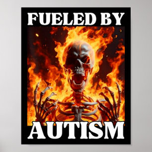 Von Autismus angefacht, dutzende Cringe Hard Skele Poster
