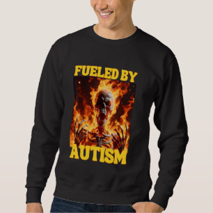 Von Autismus angefacht, dutzende Cringe Hard Skele Sweatshirt