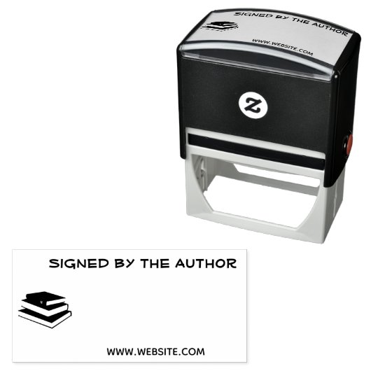 Von Autor Buchzeichen Novel signierte Bücher selbs Permastempel (Beispiel)