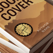 Von Autor Edition signiert Buchstart Black & Gold Runder Aufkleber