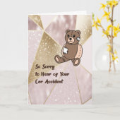 Von Autounfall mit gepflastertem Bär profitieren Karte (Gelbe Blume)