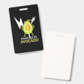 Von Avocado beherrscht Ausweis (Vorder- & Rückseite)