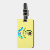 Von Avocado beherrscht Gepäckanhänger (Vorderseite vertikal)