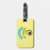 Von Avocado beherrscht Gepäckanhänger (Rückseite vertikal)