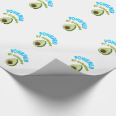 Von Avocado beherrscht Geschenkpapier (Ecke)