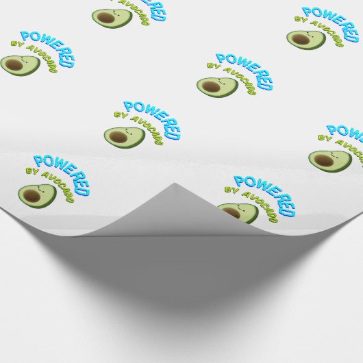 Von Avocado beherrscht Geschenkpapier (Ecke)