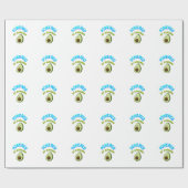 Von Avocado beherrscht Geschenkpapier (Flach)