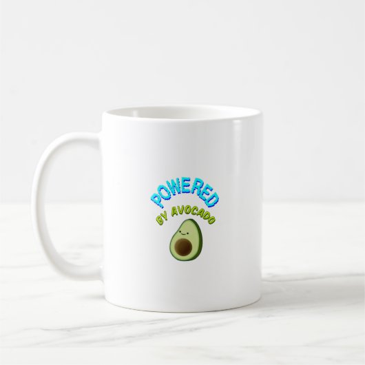 Von Avocado beherrscht Kaffeetasse (Links)