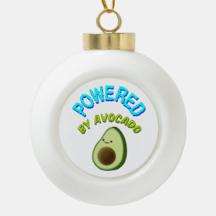 Von Avocado beherrscht Keramik Kugel-Ornament