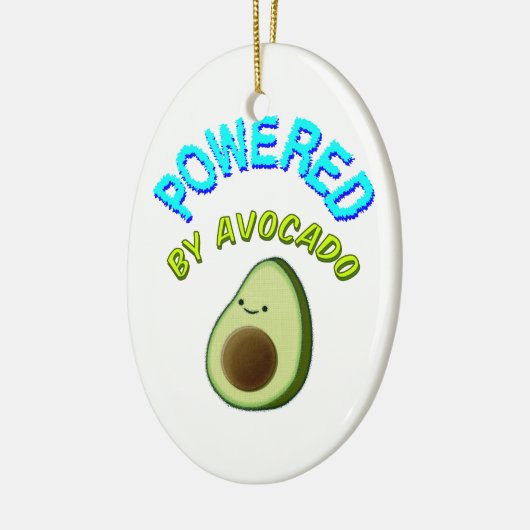 Von Avocado beherrscht Keramik Ornament (Links)