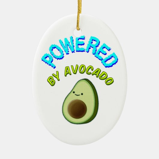Von Avocado beherrscht Keramik Ornament (Vorne)