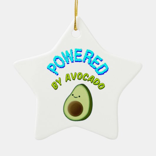 Von Avocado beherrscht Keramik Ornament (Vorne)