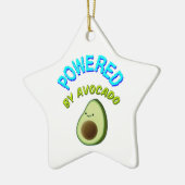 Von Avocado beherrscht Keramik Ornament (Links)