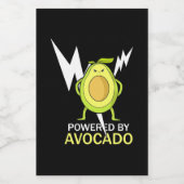 Von Avocado beherrscht Lebensmitteletikett (Einzelnes Label)