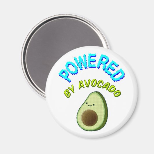 Von Avocado beherrscht Magnet (Vorderseite/Rückseite)