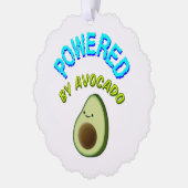 Von Avocado beherrscht Ornament Karte (Links)