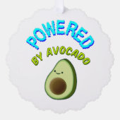 Von Avocado beherrscht Ornament Karte (Vorderseite)